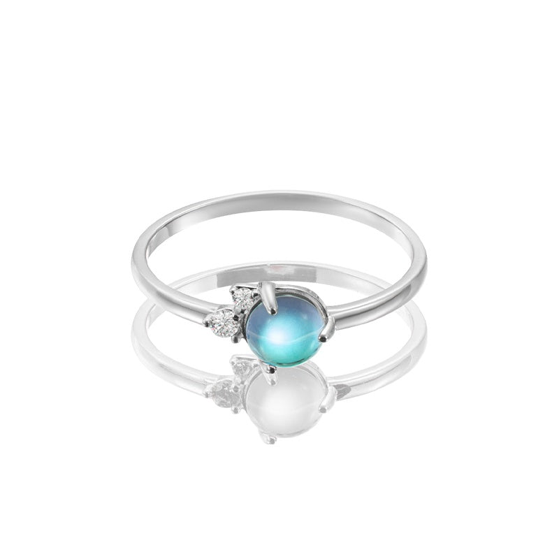 Moonstone Ring Silver - 8343