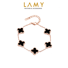 Vòng tay LAMY Five Four Leaf Clovers Bracelet Silver CDE2026SV