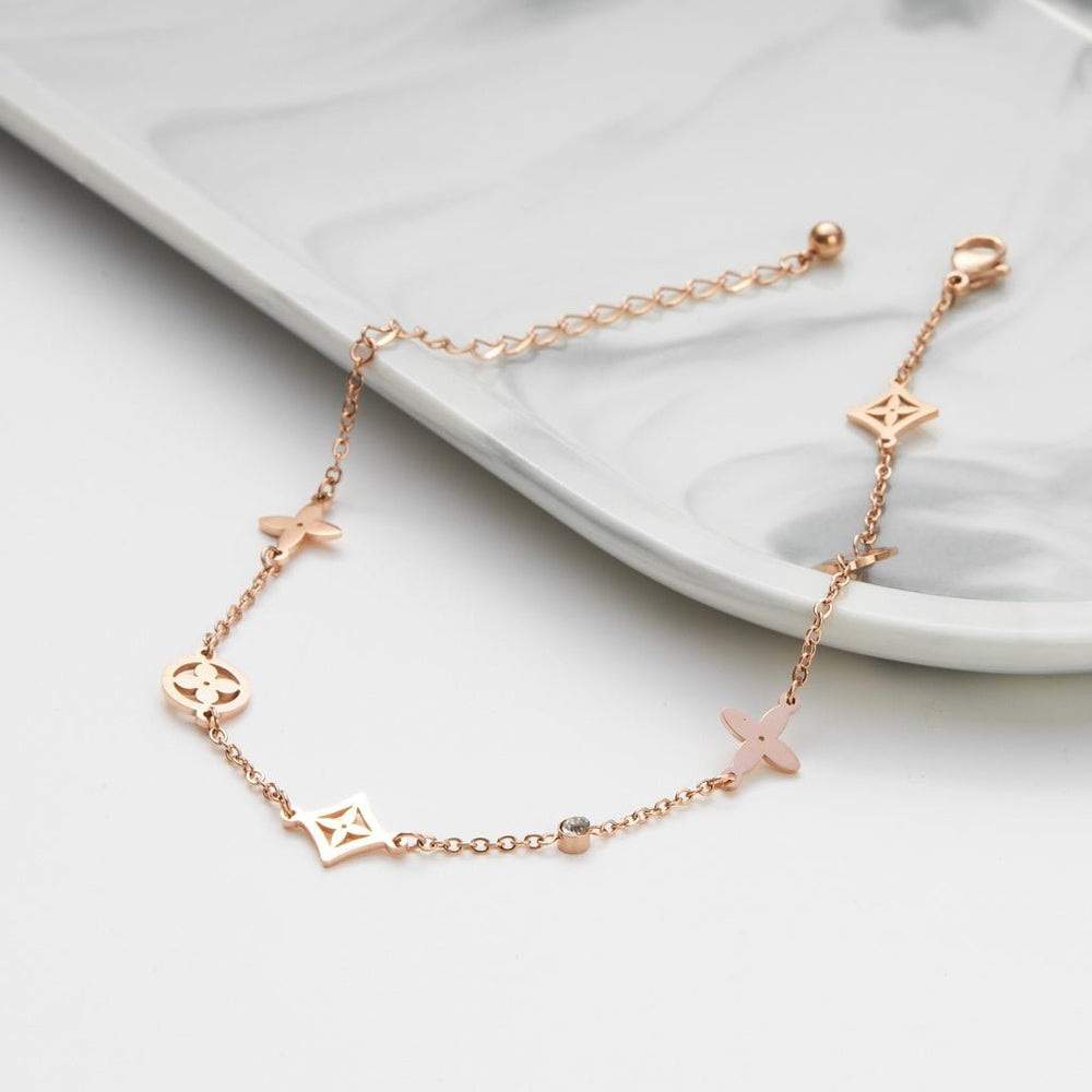 Lucky Anklet Rose Gold