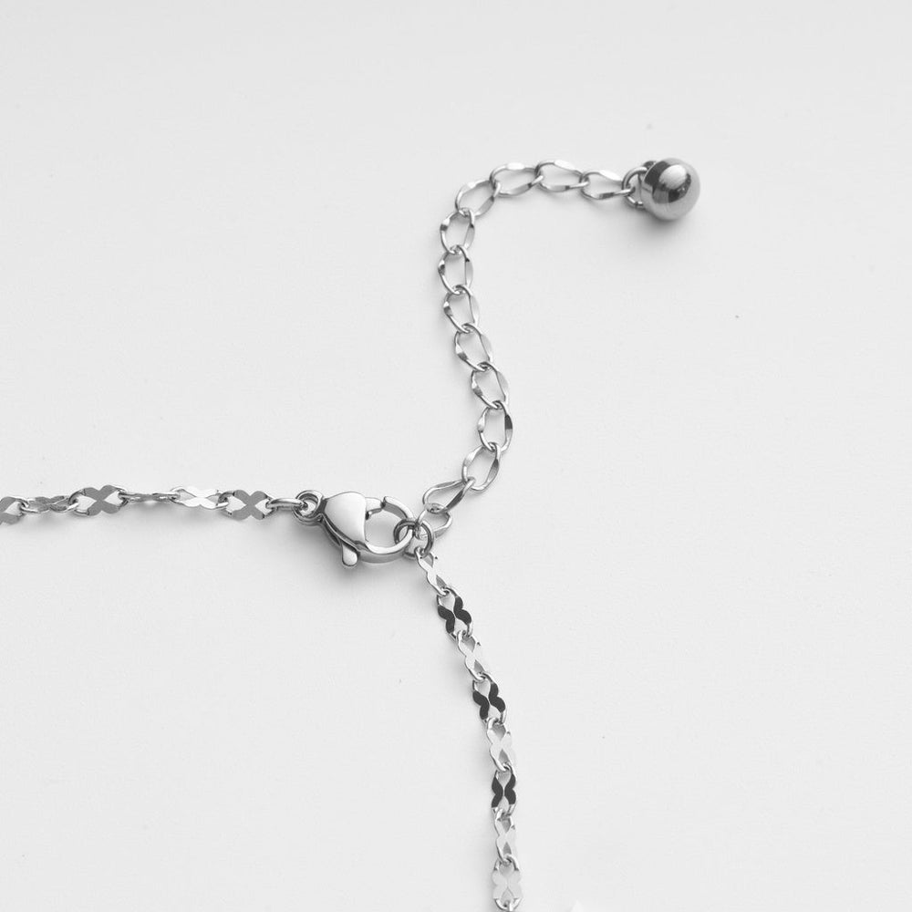 Moon & Star Anklet Silver