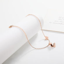 Lắc chân LAMY Pave Butterfly Anklet Rose Gold CDE9007RG