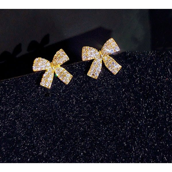 Bow Earrings Gold
