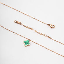 Dây chuyền LAMY Dual Lucky Leaves Necklace Green CDE6026GR