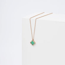 Dây chuyền LAMY Dual Lucky Leaves Necklace Green CDE6026GR