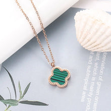 Dây chuyền LAMY Dual Lucky Leaves Necklace Green CDE6026GR