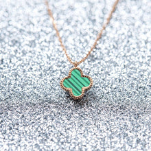 Dây chuyền LAMY Dual Lucky Leaves Necklace Green CDE6026GR