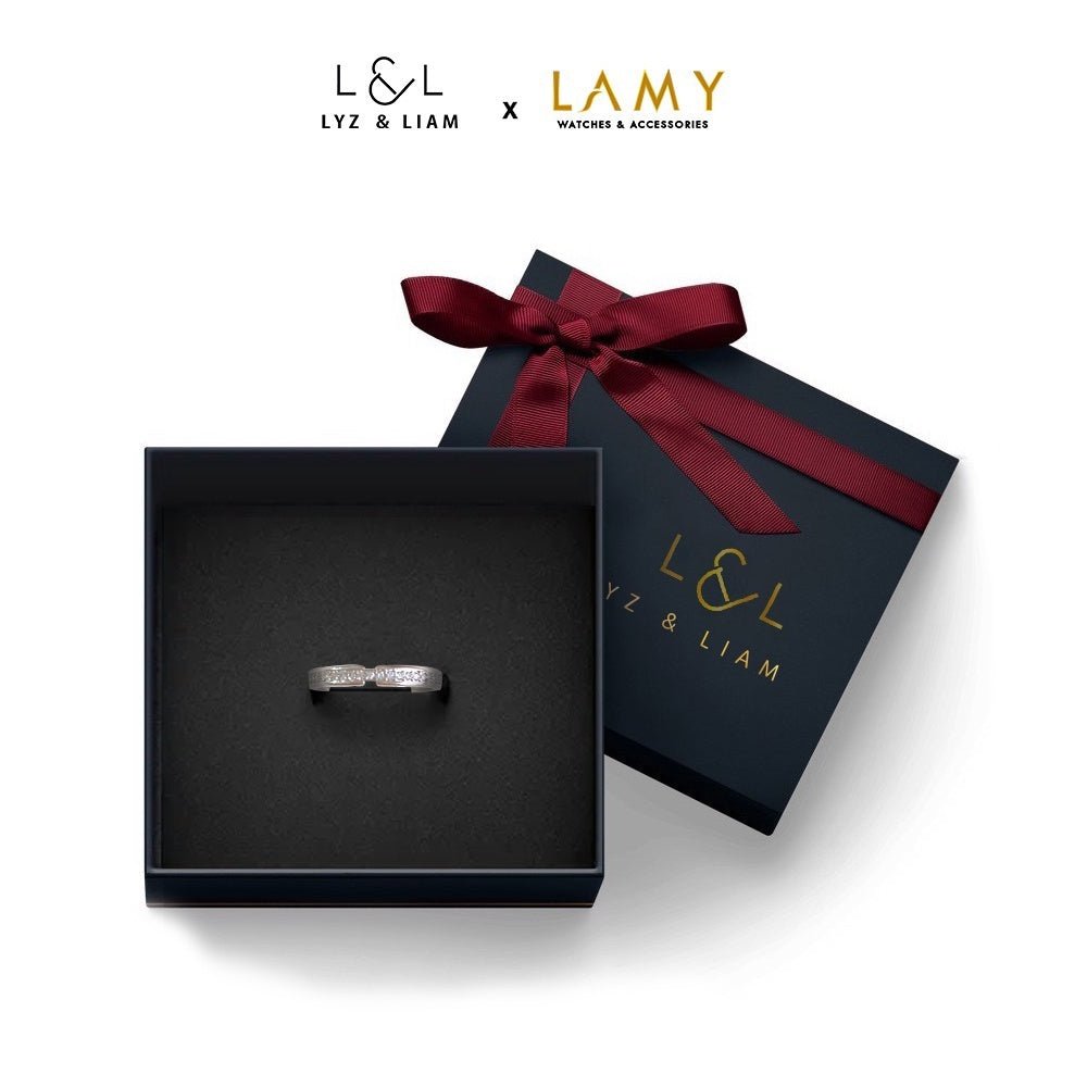 Lyz & Liam True Crystal Link Rings