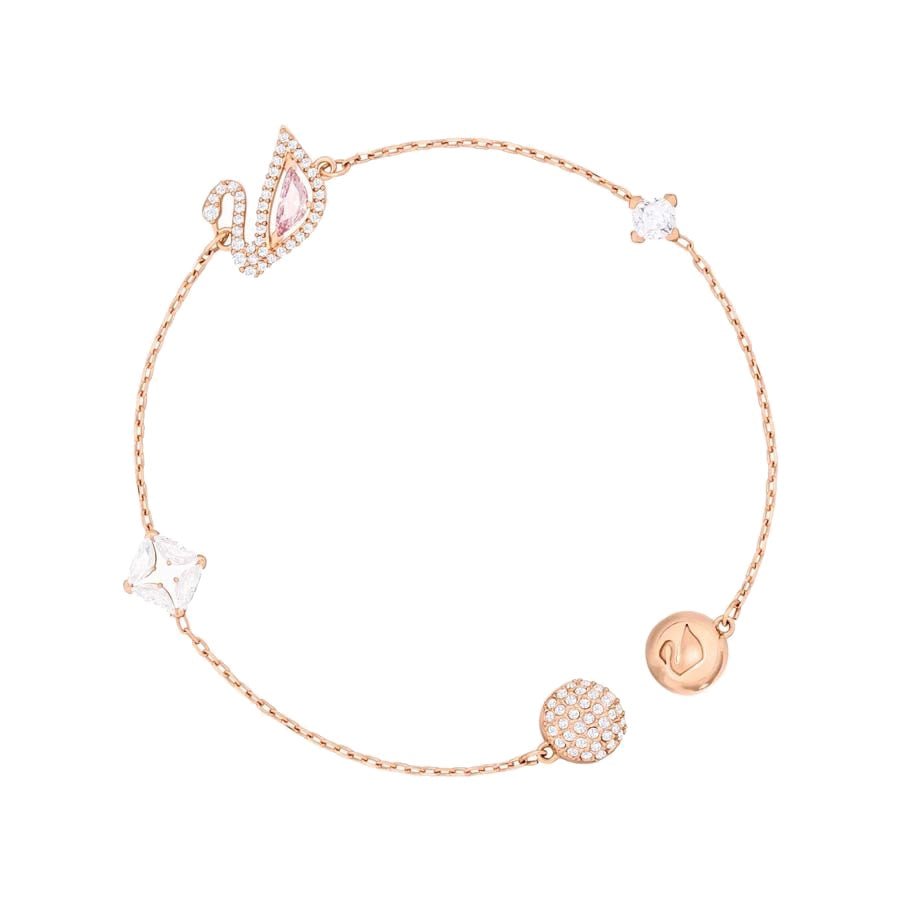 Dazzling Swan Bracelet Rose Gold