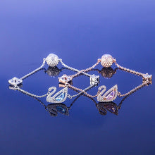 Vòng tay CDE Dazzling Swan Vòng tay vàng hồng CDE2050RG