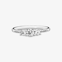 Nhẫn LAMY Clear Three-Stone Rose Gold Ring CDE8072RG - Premium S925 Silver Ring for Women