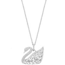 Dây chuyền nữ Swan Lake White Crystal Necklace Silver CDE6057SV