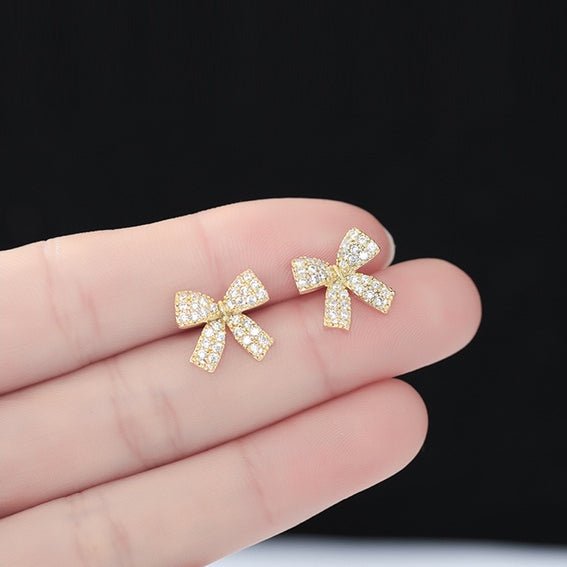 Bow Earrings Gold