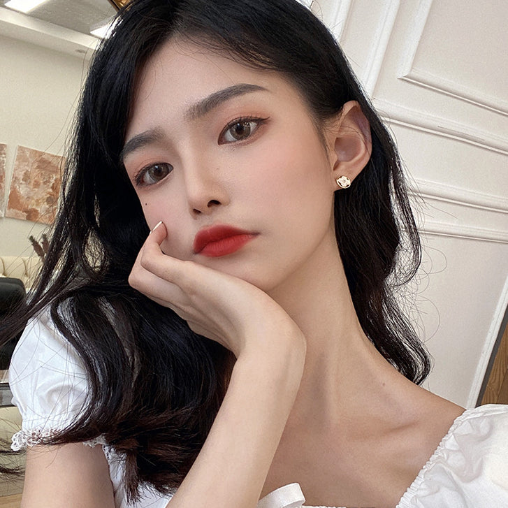 Lucky Leaves Earrings Rose Gold - 3022RG đeo tai