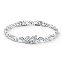 Vòng tay LAMY Crystal Dancing Swan Silver Bracelet CDE2035SV
