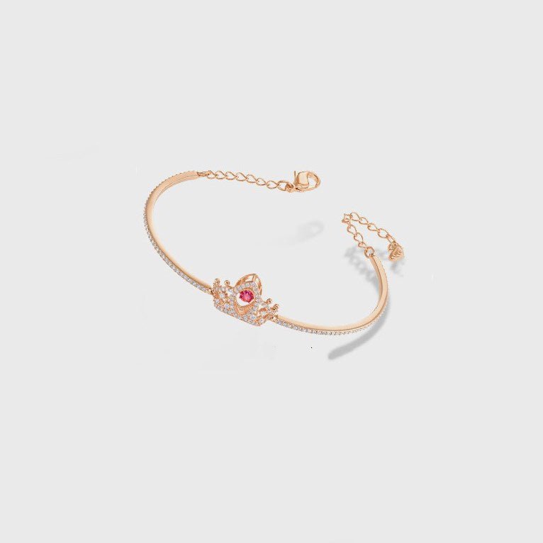 Bee A Queen Bracelet Rose Gold Pink