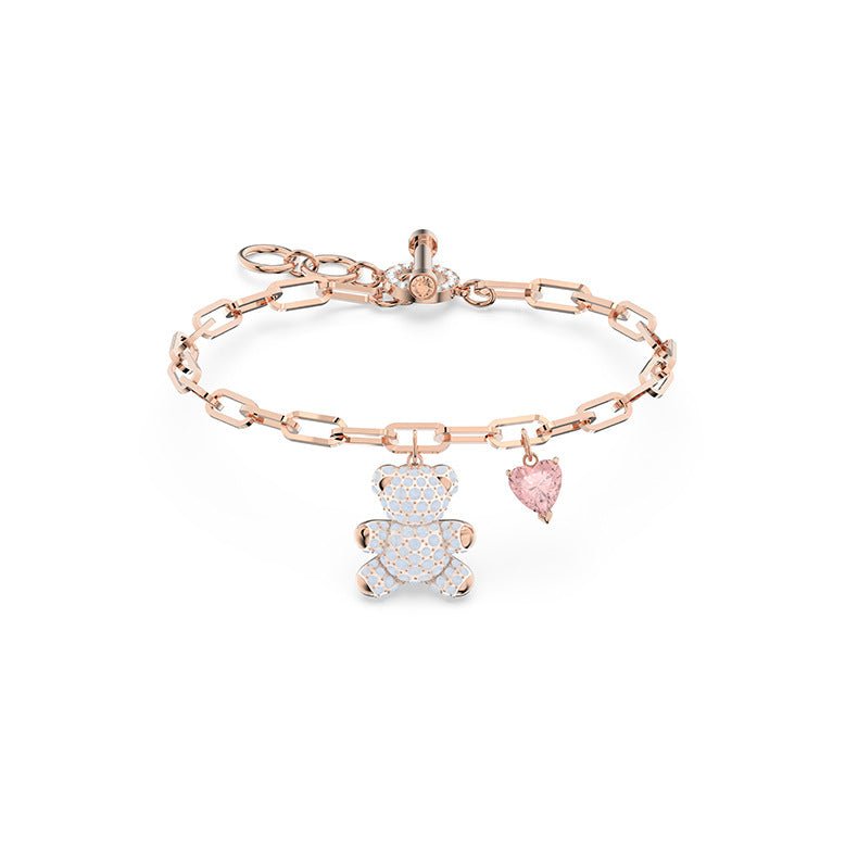 Teddy Bear Bracelet White