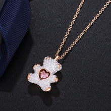 Dây chuyền Teddy Pendant Necklace White CDE6055WH