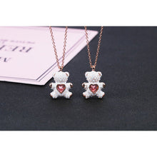 Dây chuyền Teddy Pendant Necklace White CDE6055WH