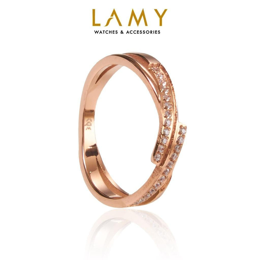 Spiral Duo Ring Rose Gold