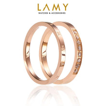 Bộ nhẫn LAMY Embrace Band Ring & Narrow Ring Couple Rings CDE8016RG & CDE8017RG
