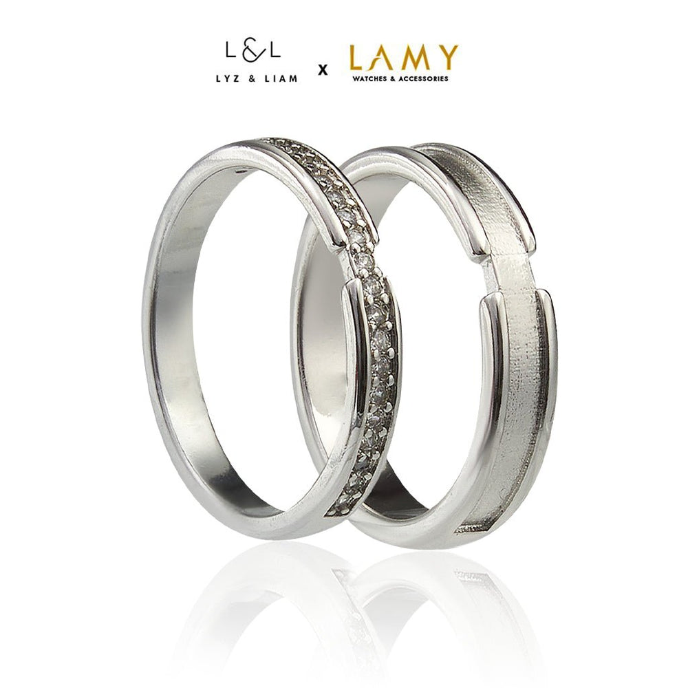 Lyz & Liam True Crystal Link Rings