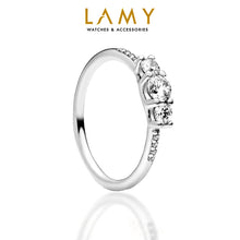 Nhẫn LAMY Clear Three-Stone Silver Ring CDE8072SV - Premium S925 Silver Ring for Women