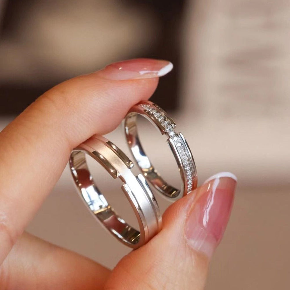 Lyz & Liam True Crystal Link Rings