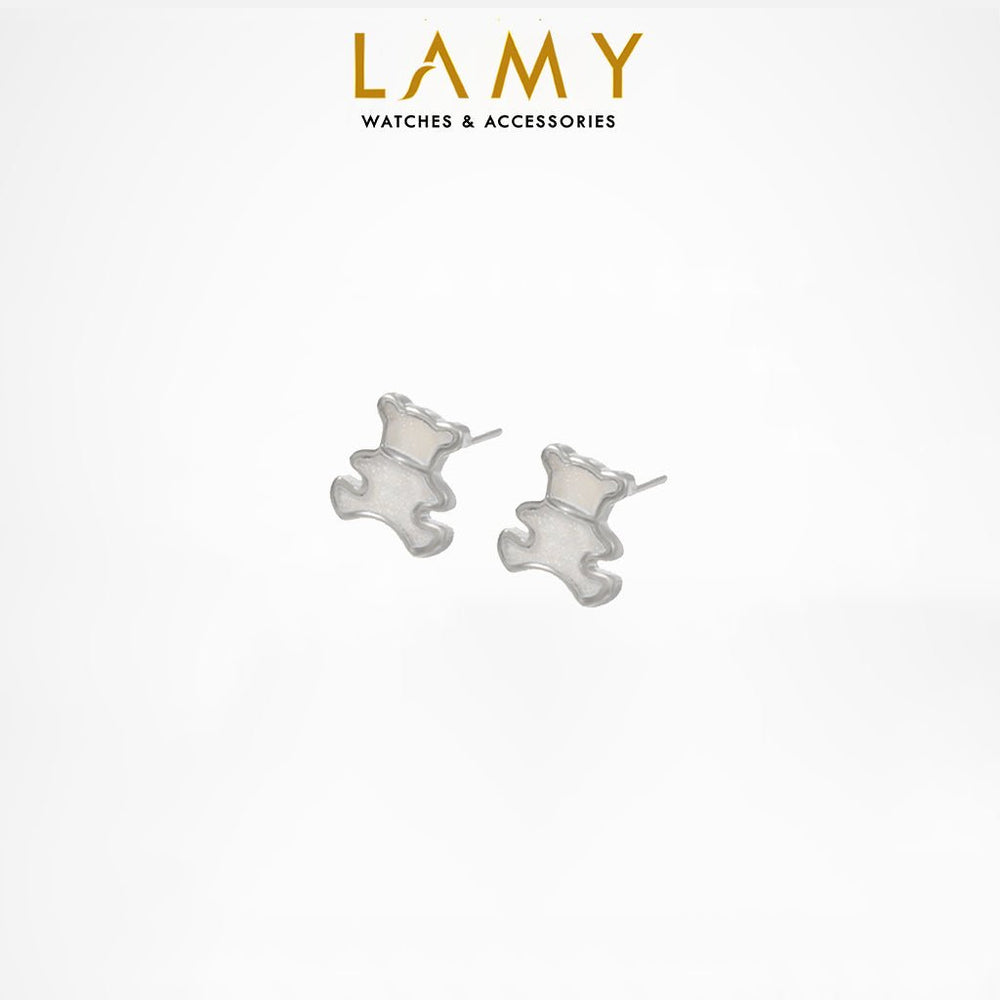 Panda Earrings Silver