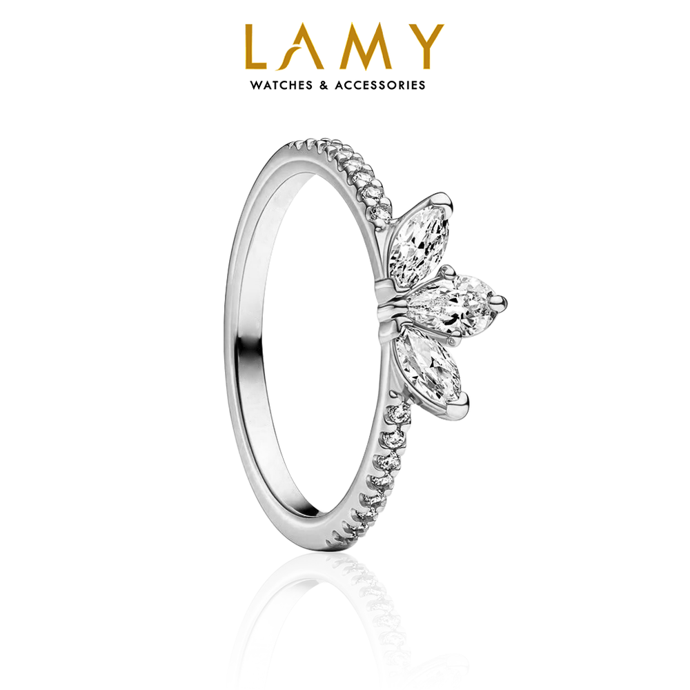Sparkling Herbarium Cluster Ring Silver