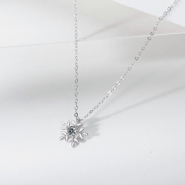 CDE Silver Snowflakes Necklace - CDE6065SV - S925 Silver Women's Necklace