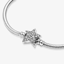 Vòng tay bạc mềm LAMY Asymmetric Star Clasp Snake Chain Bracelet CDE2019