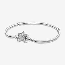 Vòng tay bạc mềm LAMY Asymmetric Star Clasp Snake Chain Bracelet CDE2019