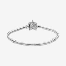 Vòng tay bạc mềm LAMY Asymmetric Star Clasp Snake Chain Bracelet CDE2019