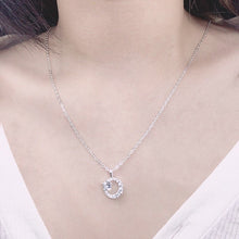 Dây chuyền Sparkling Crystal Moon Necklace Silver CDE6078SV - Women's Silver Necklace
