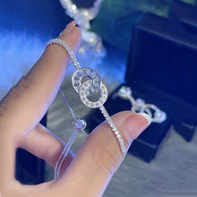 Vòng tay LAMY Interlocking Circles Silver Bracelet CDE2071SV - Women's Silver Bracelet