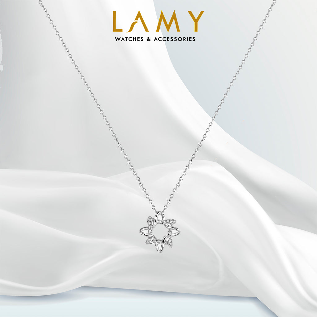 Dây chuyền bạc nữ CDE Sunshine Blossom Silver Necklace CDE6084 - Dây chuyền nữ bạc<br data-mce-fragment="1">