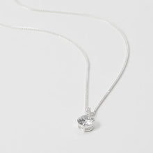 Dây chuyền Women's Silver Sparkling Stone Necklace - CDE6067SV - S925 Silver Women's Necklace