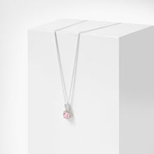 Dây chuyền Radiant Pink Crystal Necklace Silver CDE6090