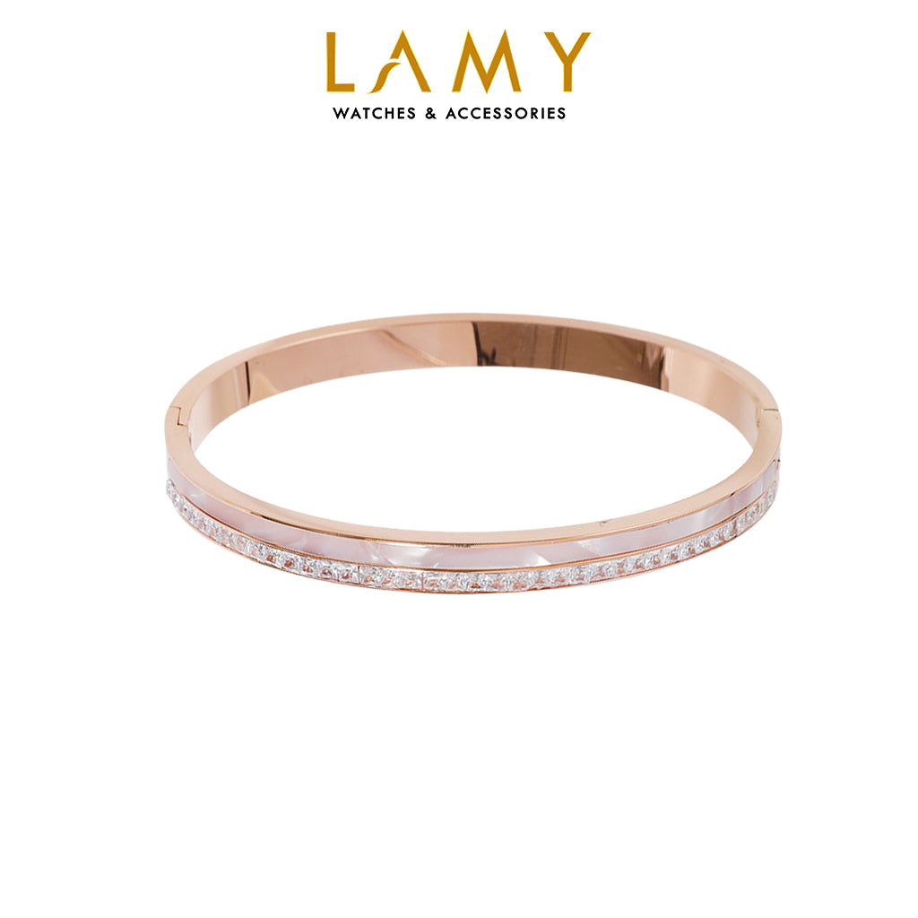 Vòng tay CDE Crystal Pearls Rose Gold Bracelet CDE2060RG