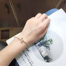 Vòng tay nữ LAMY Dragonfly Crystal Silver Bracelet CDE2062