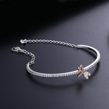 Vòng tay nữ LAMY Dragonfly Crystal Silver Bracelet CDE2062
