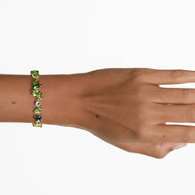 Vòng tay nữ LAMY Gema Crystal Green Bracelet CDE2065GR