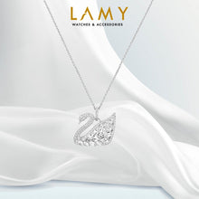 Dây chuyền nữ Swan Lake White Crystal Necklace Silver CDE6057SV
