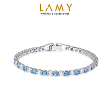 Vòng tay LAMY Tennis Deluxe Blue Bracelet CDE2049BLU