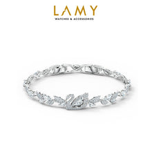 Vòng tay LAMY Crystal Dancing Swan Silver Bracelet CDE2035SV