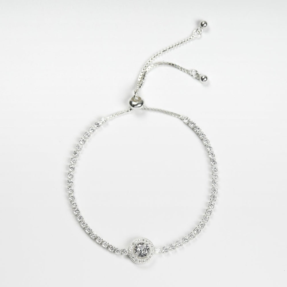 Sparkling Beads Bracelet Silver