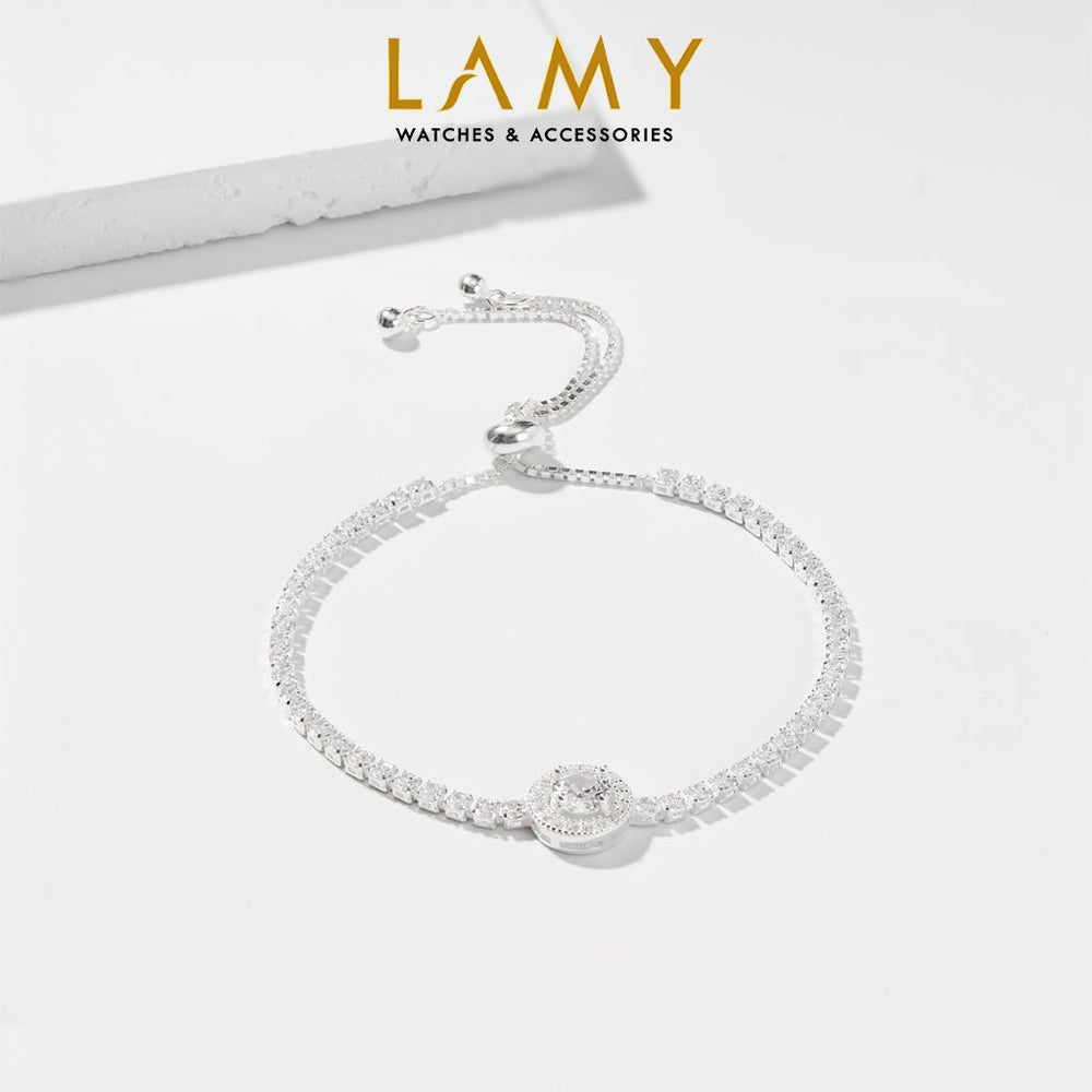Sparkling Beads Bracelet Silver