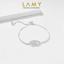 Vòng tay LAMY Interlocking Circles Silver Bracelet CDE2071SV - Women's Silver Bracelet