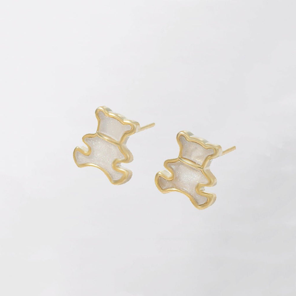 Panda Earrings Silver