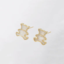 Khuyên tai LAMY Panda Earrings Gold CDE3027GG Women's Silver Earrings - Premium S925 Full Box